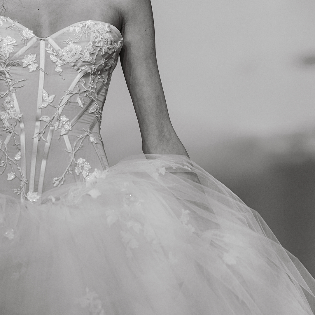 Drop waits gown from Ines Di Santo Spring 25 Couture collection