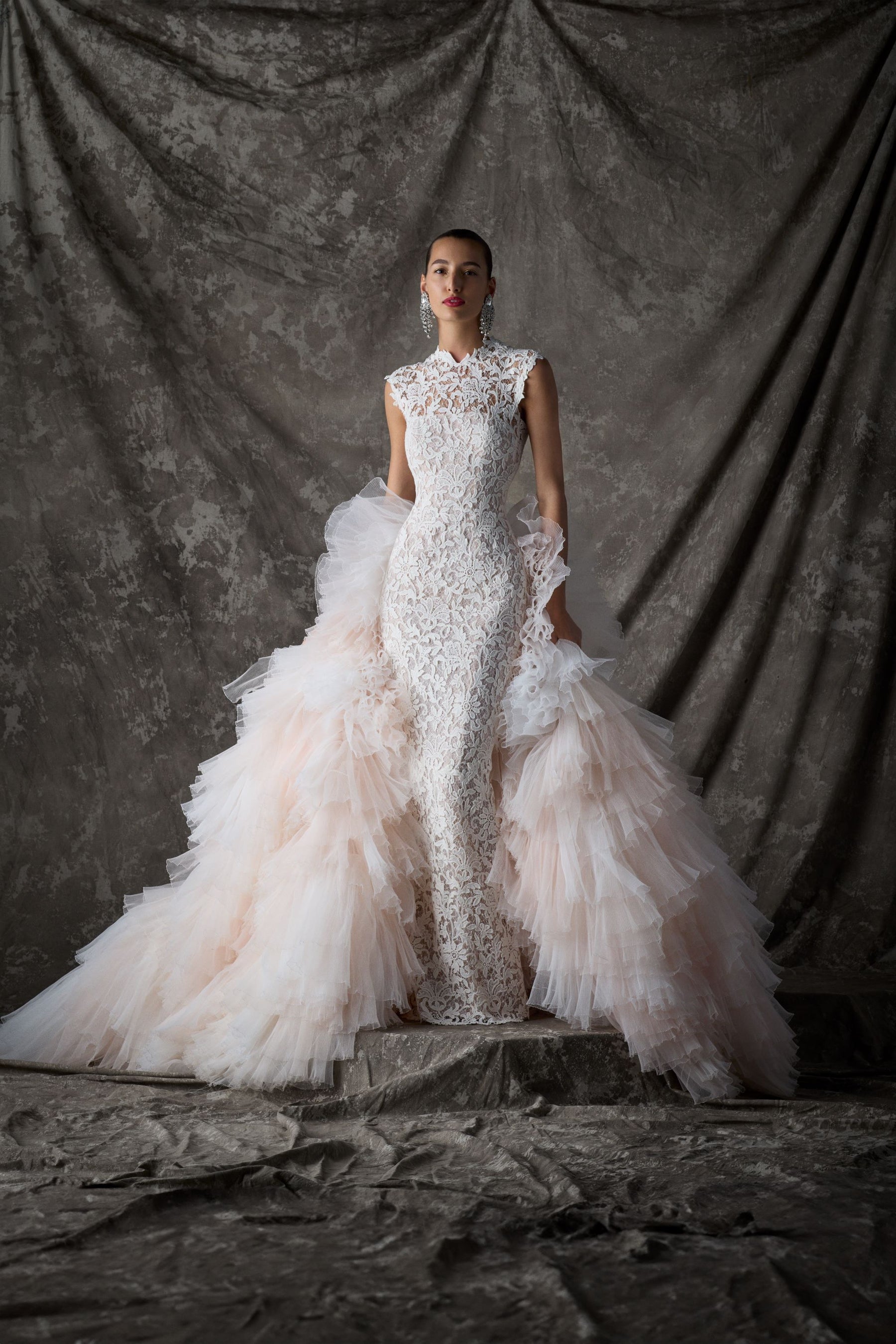 autumn lace dress Autumn Lace Long Sleeve Ankle Gown