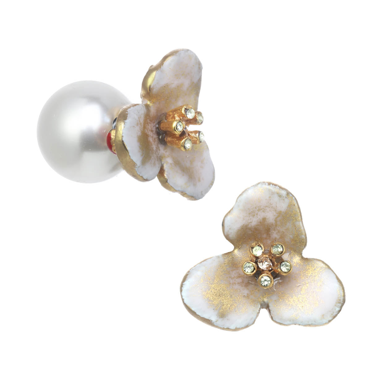 In Stock- Matte Lace Small Flower Earrings