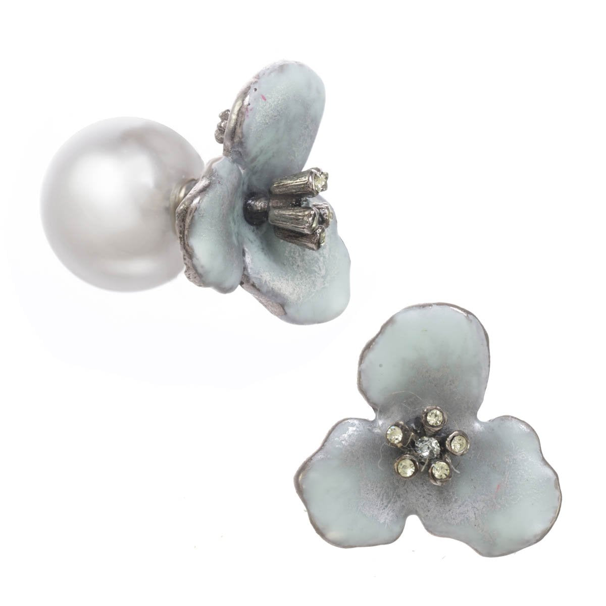 In Stock- Matte Lace Small Flower Earrings