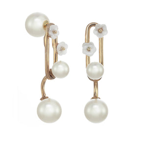 In Stock - Modern Balanced Pearl Earrings